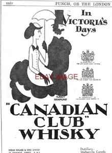 1925 Advert 2 Canadian Club Whisky Small AUBREY HAMMOND Cartoon Print Ad 743/102 - Foto 1 di 1