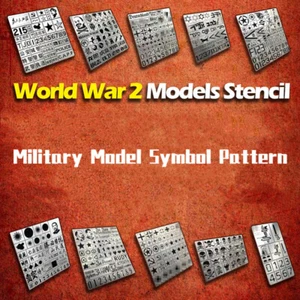 WWII US/German/Soviet/Israel Tank Model Stencil Template Spray Tool 1/32 1/35 - Picture 1 of 37