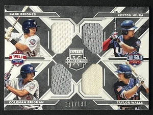 Olasin Hiura Brigman White 2016 Panini Elite Extra Edition Game Used Relic #/199 - Bild 1 von 2