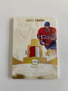 2013-14 SPx Rookie Materials Patches #RMJT Jarred Tinordi 74/75 CANADIENS - Picture 1 of 2