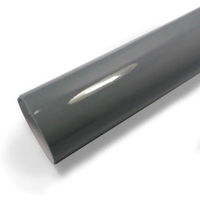 9,91 €/ M ² Auto Pellicola Grigio Scuro Ultra Lucido 15m X 152cm Bolle Condotti - Immagine 1 di 4