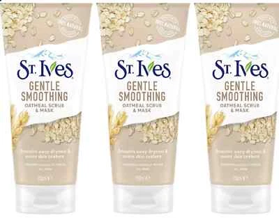 3x ST. Ives Oatmeal Scrub & Mask Gentle Smoothing - Image 1 of 4