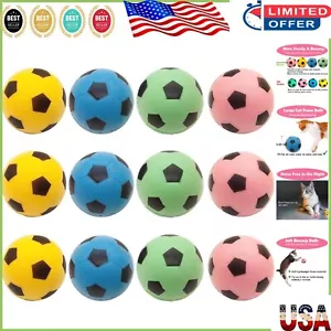 Noise-Free Foam Cat Soccer Balls - 12 Colorful Toys for All Cats Sizes - Picture 1 of 9