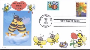 HONEY BEE MINE LOVE FDC- DWc CACHET - Picture 1 of 1