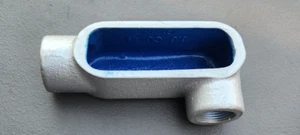 (5er Pack) T&B BlueKote LL27 3/4" starrer Leitungskörper grau Eisen, Form 7 - Bild 1 von 3