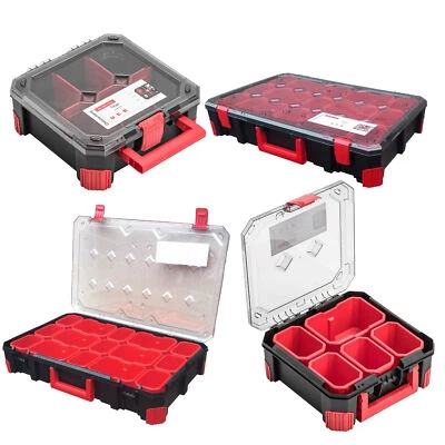Tough Organiser STORAGE CASE Parts Carry Tool Box Screws Craft Mobil Fishing - Image 1 of 4