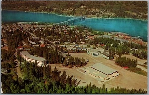 Postcard Nelson BC Aerial View Notre Dame University Catholic School  - Picture 1 of 2