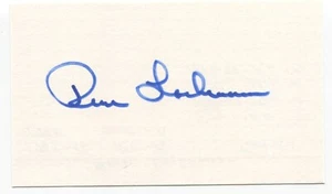 Rene Lachemann Signed 3x5 Index Card Autographed MLB Baseball Seattle Mariners - Picture 1 of 2