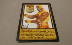 WWE Raw Deal WWF HULK HOGAN TRISH STRATUS SUMMER SLAM #19 PROMO CARD - Picture 1 of 2