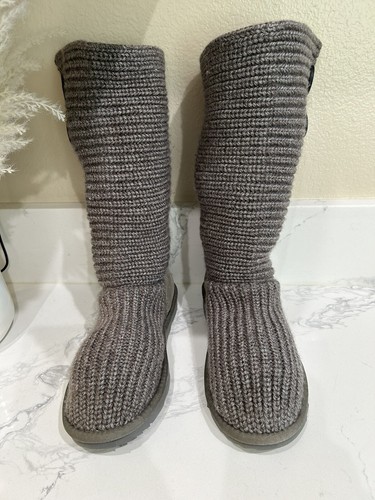 Maglione UGG Classic Cardy Button maglia grigio donna taglia US 5 bello!