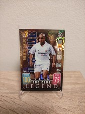 TOPPS MATCH ATTAX CHAMPIONS LEAGUE ROBERTO CARLOS REAL MADRID 100 CLUB LEGEND