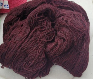 wolle zum stricken Häkelgarn - burgund schurwolle 200gr strang strickwolle 1100m - Bild 1 von 7