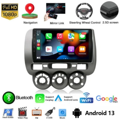 Für Honda Jazz Fit 2004-2007 GD GE2 Carplay 2+64GB Android 14 Autoradio GPS Navi - Bild 1 von 4
