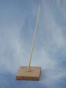 Caldercraft Brass Angled Flagstaff Complete 100mm Model Boat Fittings Dioramas - Picture 1 of 2
