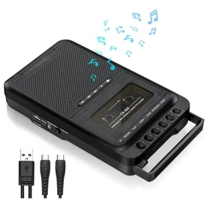 Cassette Player Converter, Portable Cassette to MP3 Music via U Disk/SD Card - Picture 1 of 7