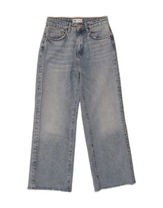 ZARA Womens Cropped Jeans EU 36 XS W26 L25 Blue Cotton CD04 - Picture 1 of 3