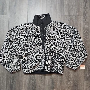 Free People Movement Hit the Slopes Printed Fleece Star Jacket XS New - Picture 1 of 7