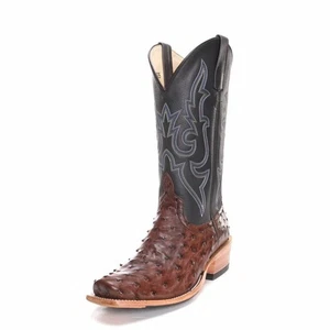 NEW Horse Power Mens Top Hand FQ Ostrich Cowboy Boots HP9505 Size 10.5 - Picture 1 of 5