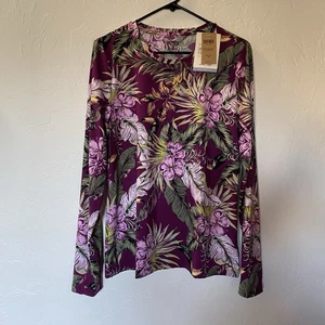 Duluth Trading Co Suit Up Swim Long Sleeve T Shirt Large Toucan Rash Guard NWT - Picture 1 of 9