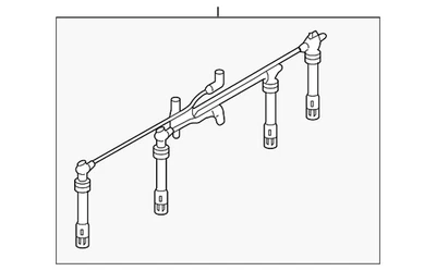 Genuine Volkswagen Plug Wire Set 06A-905-409-N — 第 1/4 张图片