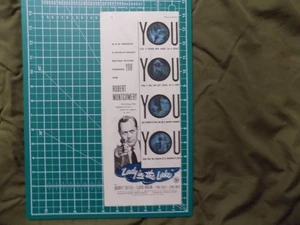 1947 DRUCKANZEIGE FILM LADY IN THE LAKE ROBERT MONTGOMERY AUDREY TOTTER - Bild 1 von 1