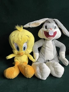 Looney Tunes Bugs Bunny und Tweety Pie Stiefel Plüschtiere Kuscheltiere - Bild 1 von 6