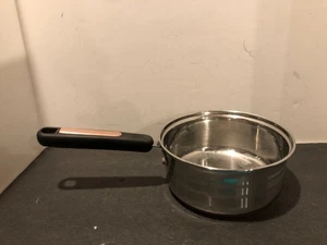 Copper Lux 1.5 Quart Sauce Pan Stainless Steel Copper Encapsulated Bottom No Lid - Picture 1 of 5