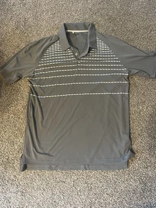 Men’s Addias Golf Polo Gray And White Xl - Picture 1 of 3