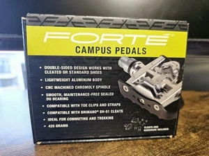 Forte Campus Pedals Compatible With Shimano SH-51 Cleats Trekking - Picture 1 of 7