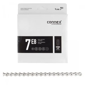 Connex 7E8 1-Speed E-Bike Chain with Spring Clip, Reinforced Links, 124L - Picture 1 of 1