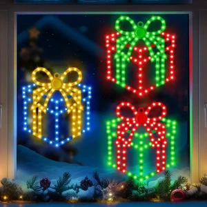 3 Pack 10'' Christmas Window Lights, 354 LEDs Hi Vibrant Twinkling Lighted Gi... - Bild 1 von 7