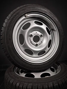 4 Sommerreifen 155/60R15  - 175/55R15  Smart 451 15" Stahlfelgen Sommerräder - Picture 1 of 3