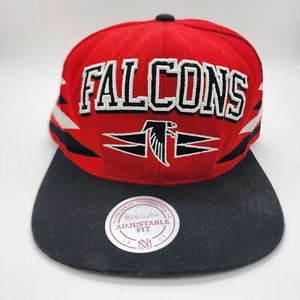 Mitchell & Ness Falcons Snapback Mütze Rot Schwarz NFL Vintage Collection Wollmütze - Bild 1 von 9