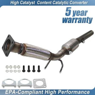 Catalytic Converters for 2005-2014 Volkswagen Jetta 2.5L Beetle Passat Golf Foto 1 de 4
