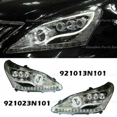 ⭐Genuine⭐ LED Head Lamp Head Light Assy LH RH 1Set for Hyundai Equus 2013 - 2015 - Image 1 of 4