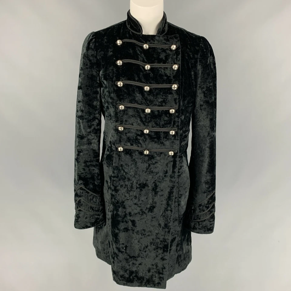 Abrigo MARC by MARC JACOBS Talla M Terciopelo Negro Rayón/Poliéster Doble Pecho Foto 1 de 4