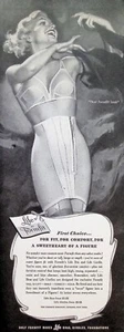 VINTAGE 1950s Print Ad ~ Formfit Bras, Girdles... ~ For fit, for comfort... - Picture 1 of 1