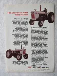 Vintage 1969 David Brown Case 1200 4600 Traktor Print AD Werbung 8x11 - Bild 1 von 1