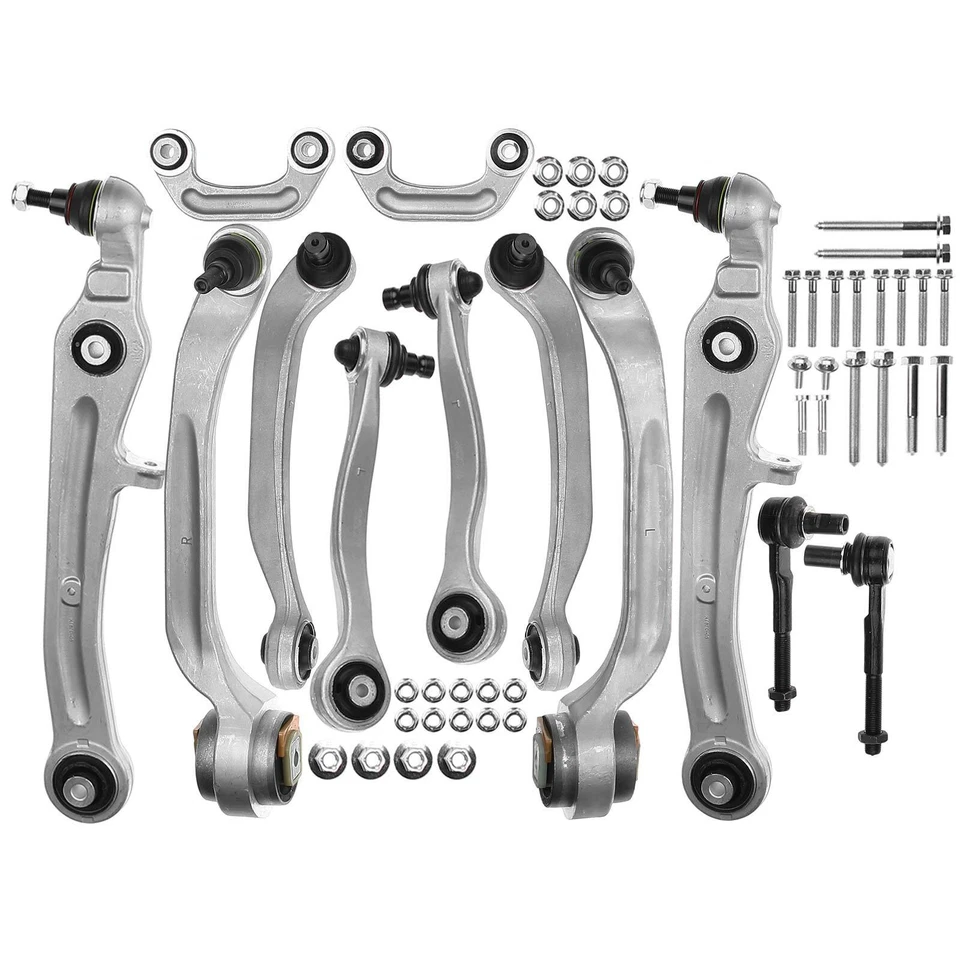 12x Upper&Lower Control Arm Ball Joint Tie Rod Kit for Audi A8 Quattro 2004-2010 - Image 1 of 4