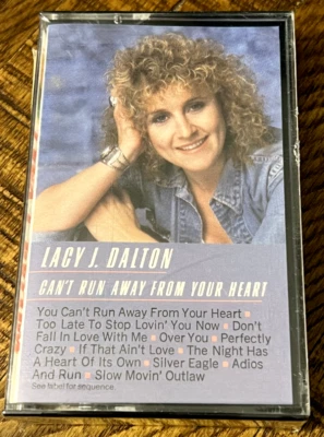 Lacy J. Dalton Can't Run Away From Your Heart Cassette Tape Columbia SEALED - Image 1 of 3