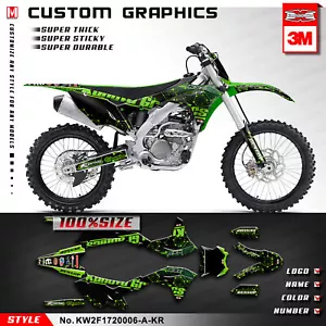 Kungfu Graphics Motocross Stickers Decals for KX250F KXF 250 2017 2018 2019 2020 - Foto 1 di 32