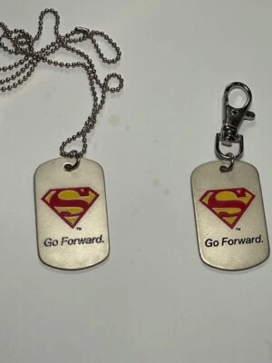 Colar e chaveiro CHRISTOPHER REEVE FOUNDATION SUPERMAN GO FORWARD DOG TAG - Imagem 1 de 4