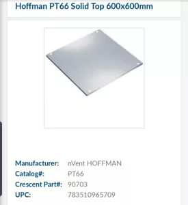 NOS Hoffman Solid Steel Top fits 600 x 600mm PT66 96570 - Picture 1 of 5
