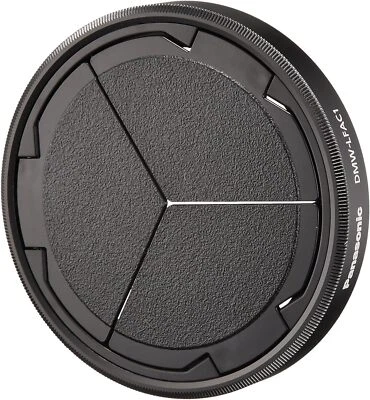 New Panasonic DMW-LFAC1-K Automatic Lens Cap for Lumix DMC-LX100 Camera Black - Image 1 of 4
