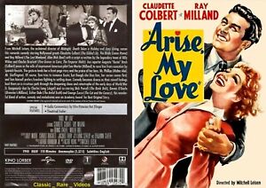 Arise, My Love ~ DVD ~ Claudette Colbert, Ray Milland (1940)