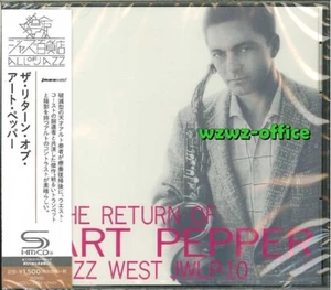 Art Pepper Jazz Saxophone NEW CD(SHM-CD) "The Return Of Art Pepper" Japan OBI JP - Picture 1 of 3