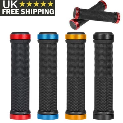 2x Bicycle Handle Bar Grips Double Lock On BMX MTB Mountain Bike Cycle Grip UK - Image 1 of 4