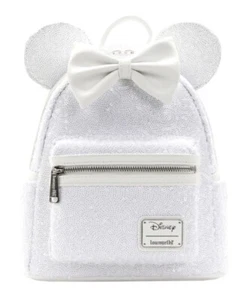 Loungefly Disney Minnie Mouse Pailletten Hochzeit Mini Rucksack - Bild 1 von 5