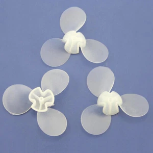 1/5/10Pcs 73mm Soft Rubber 3 Propelle Clear Soft Fan Leaf Propeller Model Boat - Picture 1 of 5