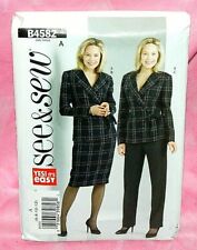 Uncut Butterick Misses 6-12 Easy Jacket Straight-Leg Pants & Skirt Pattern 4582